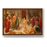 Rukmangada And Mohini - Framed Canvas