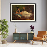 A Reclining Nair Lady - WALL MOUNT FRAME