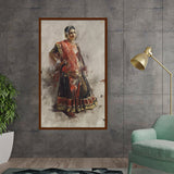 Amazon - Seller - Indian Dancing Girl - Framed Canvas