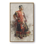 Indian Dancing Girl - FLOATING FRAME
