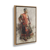 Indian Dancing Girl - FLOATING FRAME