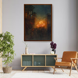 Pratima Visarjan - Framed Canvas