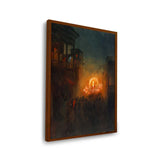 Pratima Visarjan - Framed Canvas