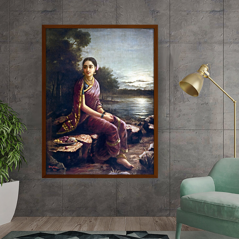 Amazon - Seller - Radha By The Moonlight - Framed Canvas