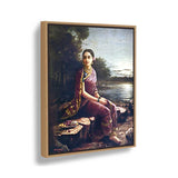 Radha By The Moonlight - FLOATING FRAME