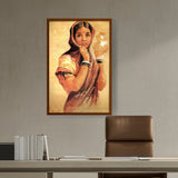The Milkmaid - Framed Canvas