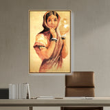 The Milkmaid - FLOATING FRAME