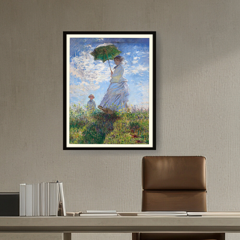 Picasoul - Artist - Woman With A Parasol - WALL MOUNT FRAME
