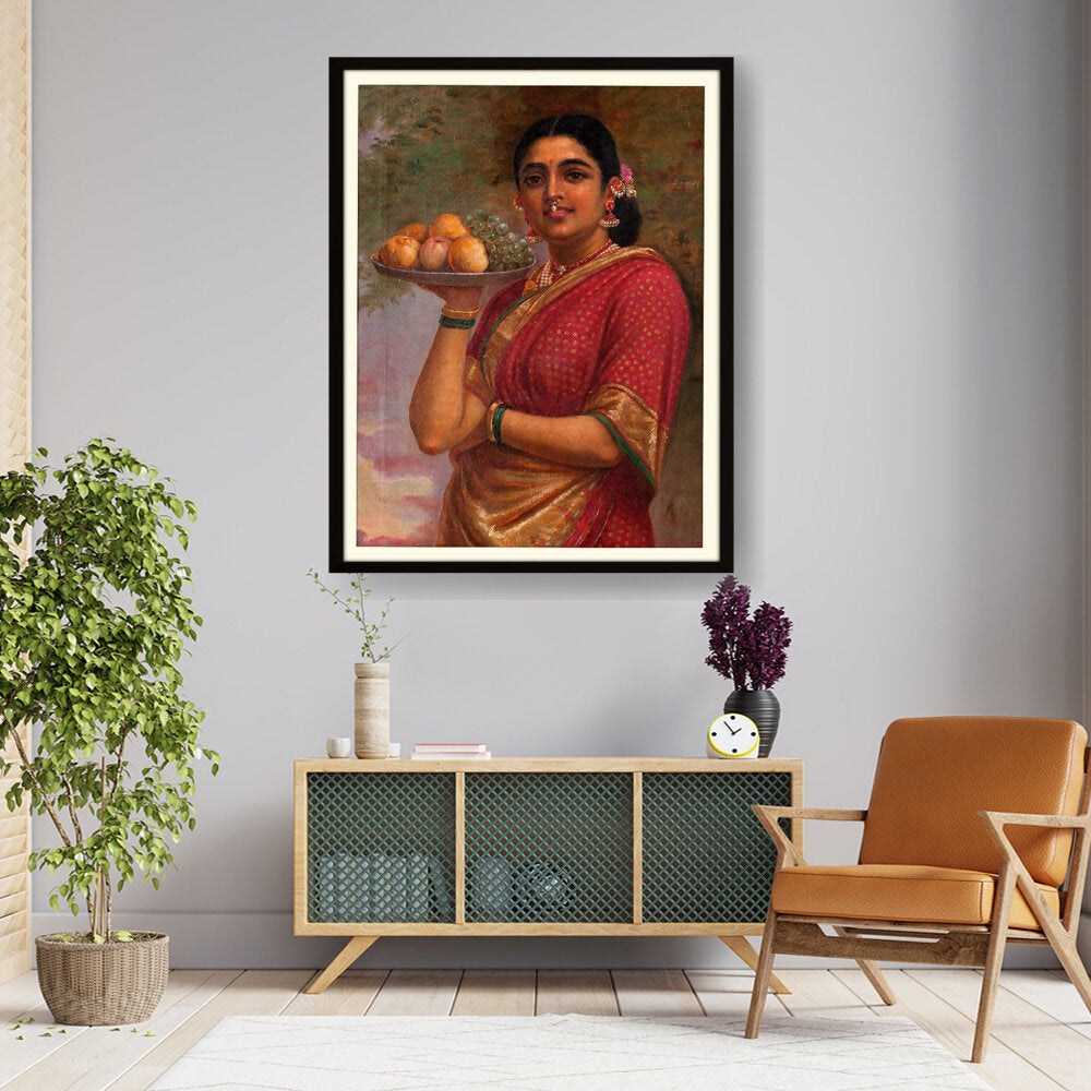 Picasoul - Artist - The Maharashtrian Lady - WALL MOUNT FRAME