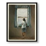 Young Woman At A Window - WALL MOUNT FRAME