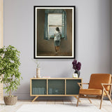 Young Woman At A Window - WALL MOUNT FRAME