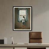 Picasoul - Artist - Young Woman At A Window - WALL MOUNT FRAME