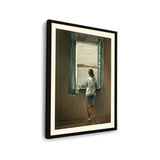Young Woman At A Window - WALL MOUNT FRAME