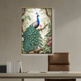 Picasoul - Artist - Peacock Painting - FLOATING FRAME