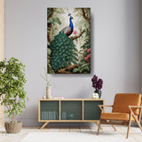 Peacock Painting - Wall Canvas