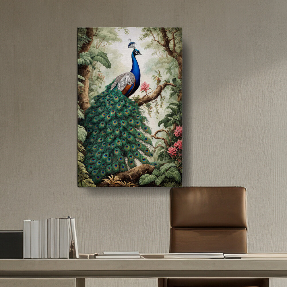 Picasoul - Artist - Peacock Painting - Wall Canvas