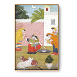 Krishna Reaching For The Moon - FLOATING FRAME