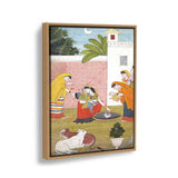 Krishna Reaching For The Moon - FLOATING FRAME