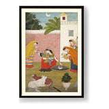 Krishna Reaching For The Moon - WALL MOUNT FRAME