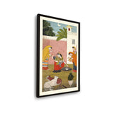 Krishna Reaching For The Moon - WALL MOUNT FRAME