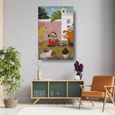 Picasoul - Artist - Krishna Reaching For The Moon - Wall Canvas