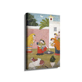 Krishna Reaching For The Moon - Wall Canvas