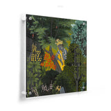 Krishna In The Forest - Acrylic Wall Photo