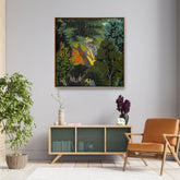 Picasoul - Artist - Krishna In The Forest - FLOATING FRAME