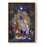Radha Madhav - Framed Canvas