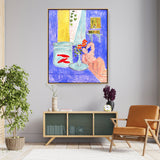 Goldfish And Sculpture - FLOATING FRAME