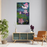 Picasoul - Artist - Watercolor Lotus - Acrylic Wall Photo