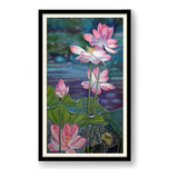 Watercolor Lotus - WALL MOUNT FRAME