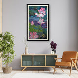 Watercolor Lotus - WALL MOUNT FRAME