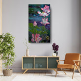 Picasoul - Artist - Watercolor Lotus - Wall Canvas