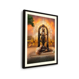 Shree Ram Lala Framed Photo - WALL MOUNT FRAME