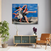 Picasoul - Artist - Two Women Running On The Beach - Wall Canvas