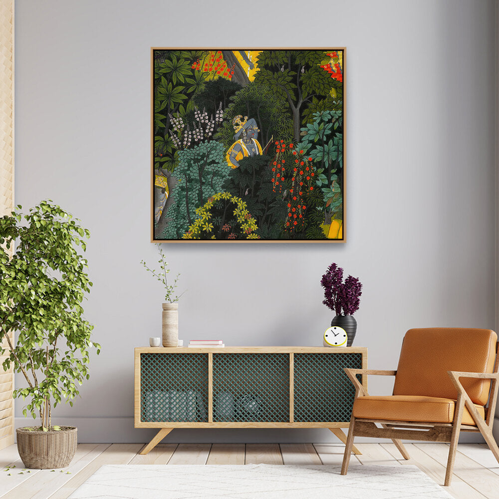 Picasoul - Artist - KrishnaArt - FLOATING FRAME