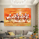 Picasoul - Artist - Seven Lucky Running Horses - Acrylic Wall Photo
