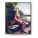 RADHA Painting - FLOATING FRAME