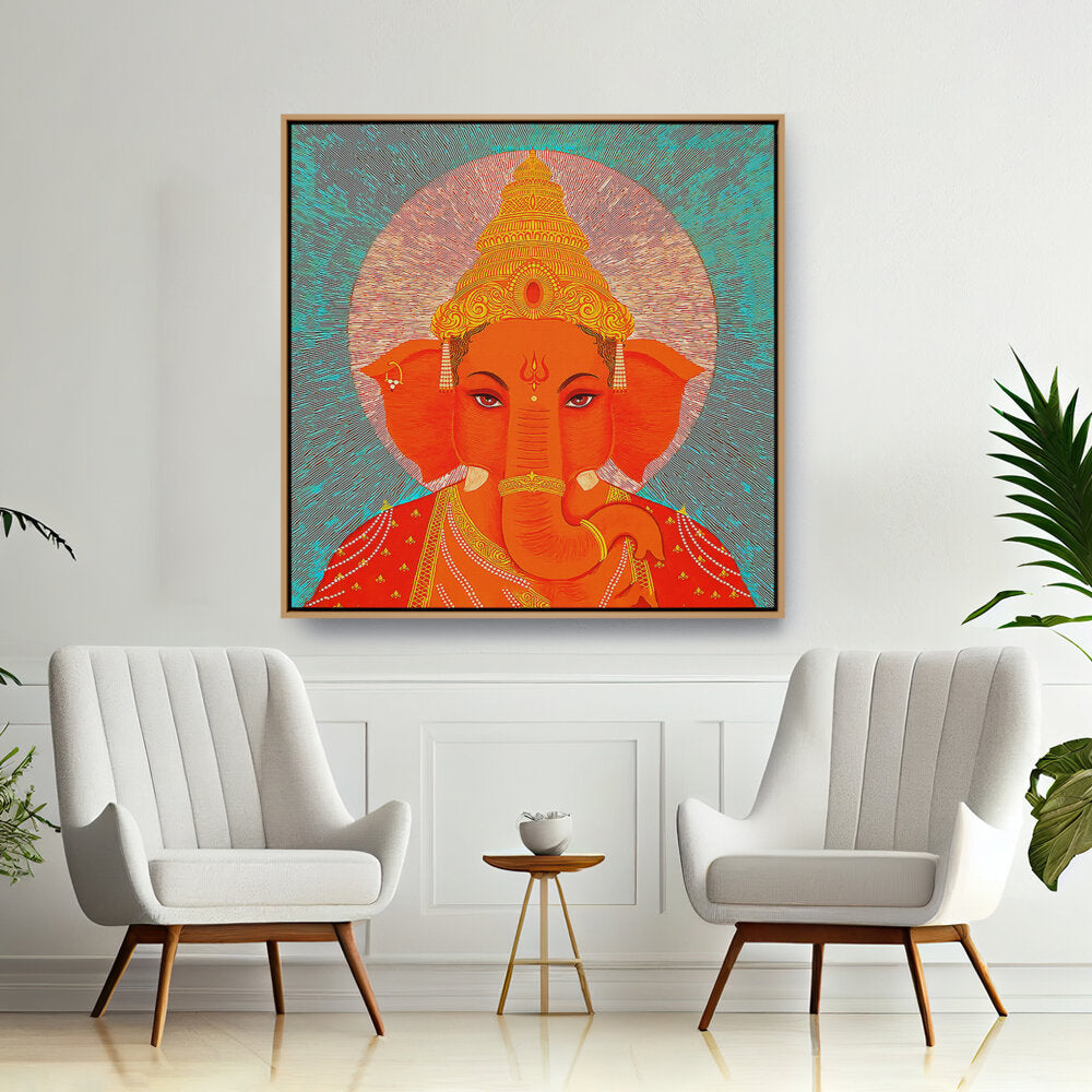 Picasoul - Artist - Ganesha - FLOATING FRAME