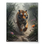 Running Tiger - Acrylic Wall Photo