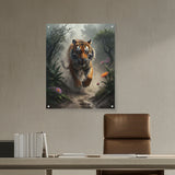 Picasoul - Artist - Running Tiger - Acrylic Wall Photo