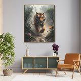 Running Tiger - FLOATING FRAME