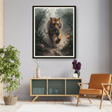 Running Tiger - WALL MOUNT FRAME