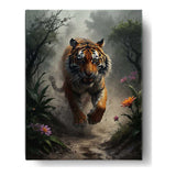 Running Tiger - Wall Canvas