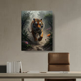 Picasoul - Artist - Running Tiger - Wall Canvas
