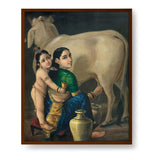 Yashoda Krishna Art - Framed Canvas