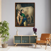 Picasoul - Artist - Yashoda Krishna Art - Framed Canvas