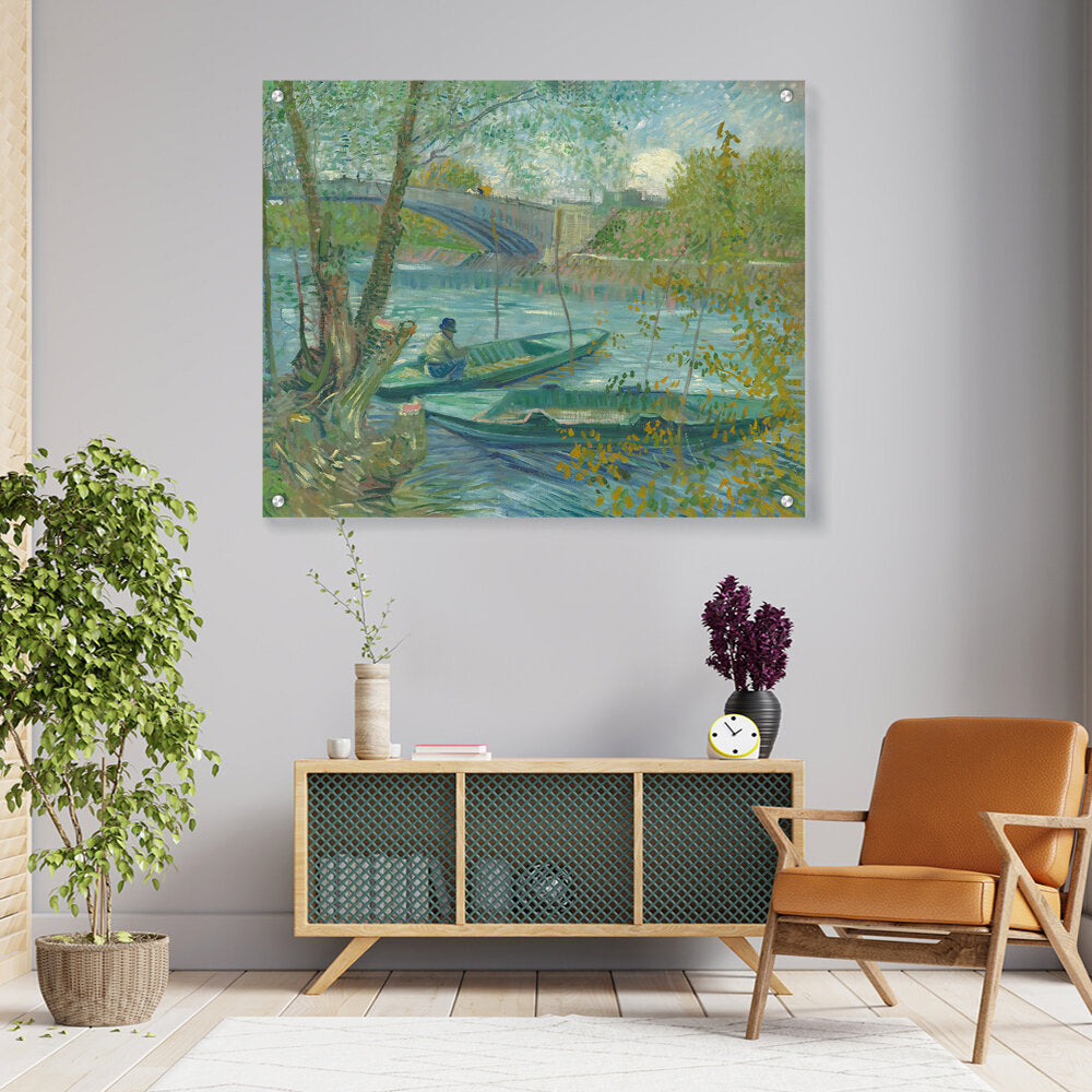 Picasoul - Artist - Fishing In Spring - Acrylic Wall Photo