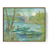 Fishing In Spring - FLOATING FRAME